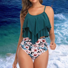 Damen Tankini Set Rüschen Hohe Taille 2-teilig - Image 4