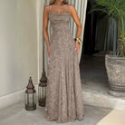 Damen Besticktes Maxi Abendkleid Elegant Lang - Image 19