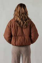 Damen Cropped Pufferjacke kurz gesteppt Oversized - Image 4