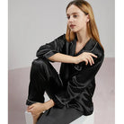 Damen Naturseide Pyjama Luxus Schlafanzug - Image 7