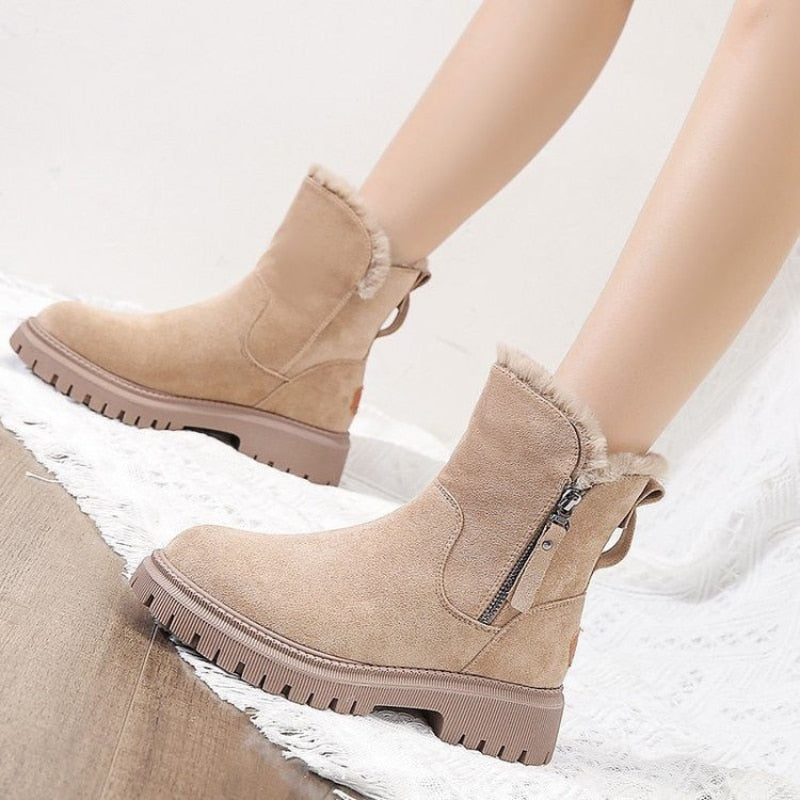 Damen Bequeme Stiefeletten Orthopädische Komfort Ankle Boots - Image 2