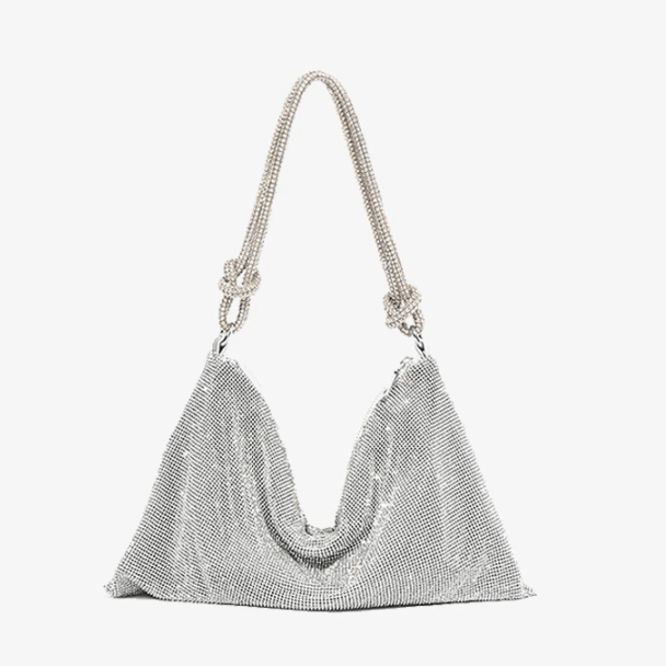 Damen Glitzer Clutch Strass Abendtasche - Image 2