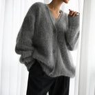 Damen Kaschmir Cardigan Locker Weich - Image 7