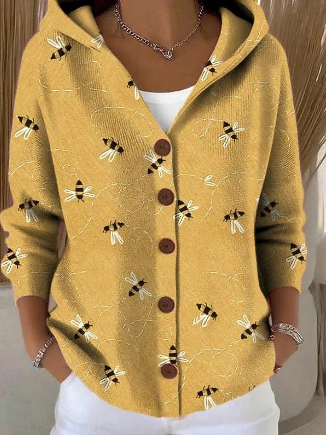 Damen Langer Cardigan Elegant Longcardigan Strickjacke - Image 2