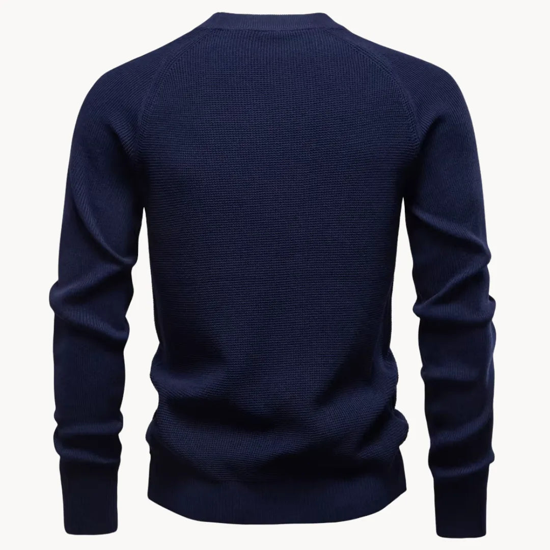 Herren Feinstrick Pullover Rundhals Raglanärmel - Image 13