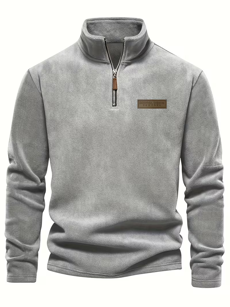 Herren Fleece Reißverschluss Pullover