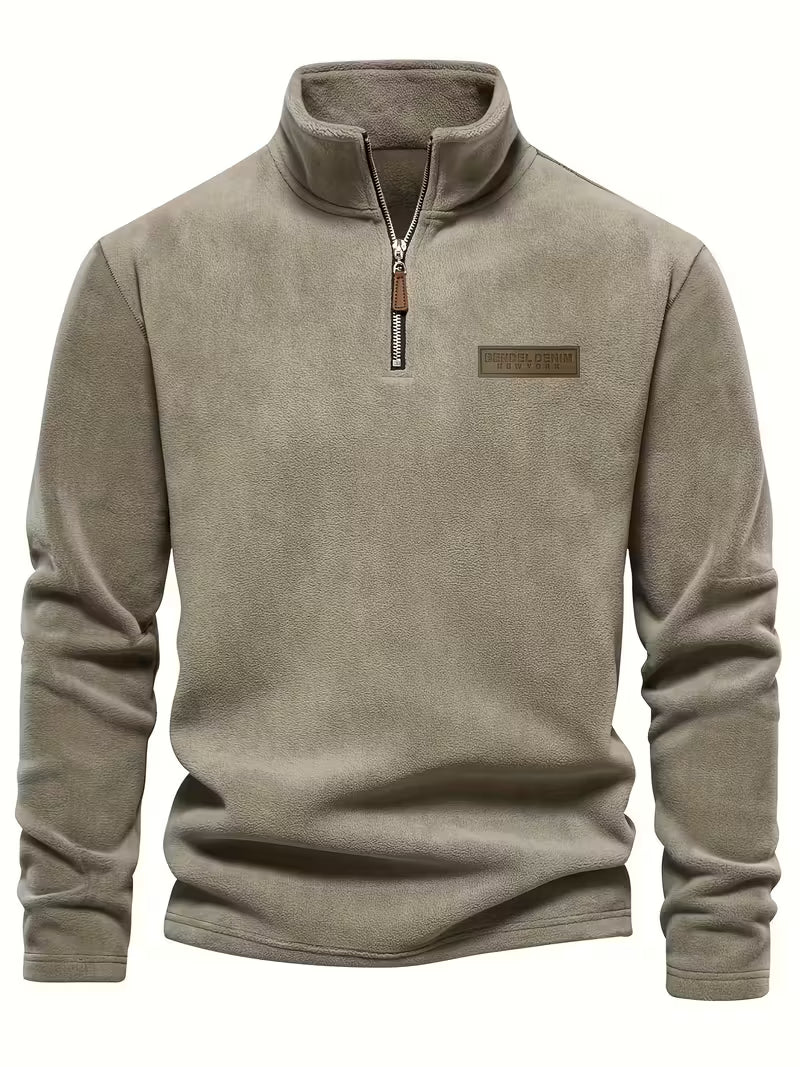 Herren Fleece Reißverschluss Pullover - Image 36
