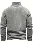 Herren Fleece Reißverschluss Pullover - Image 2