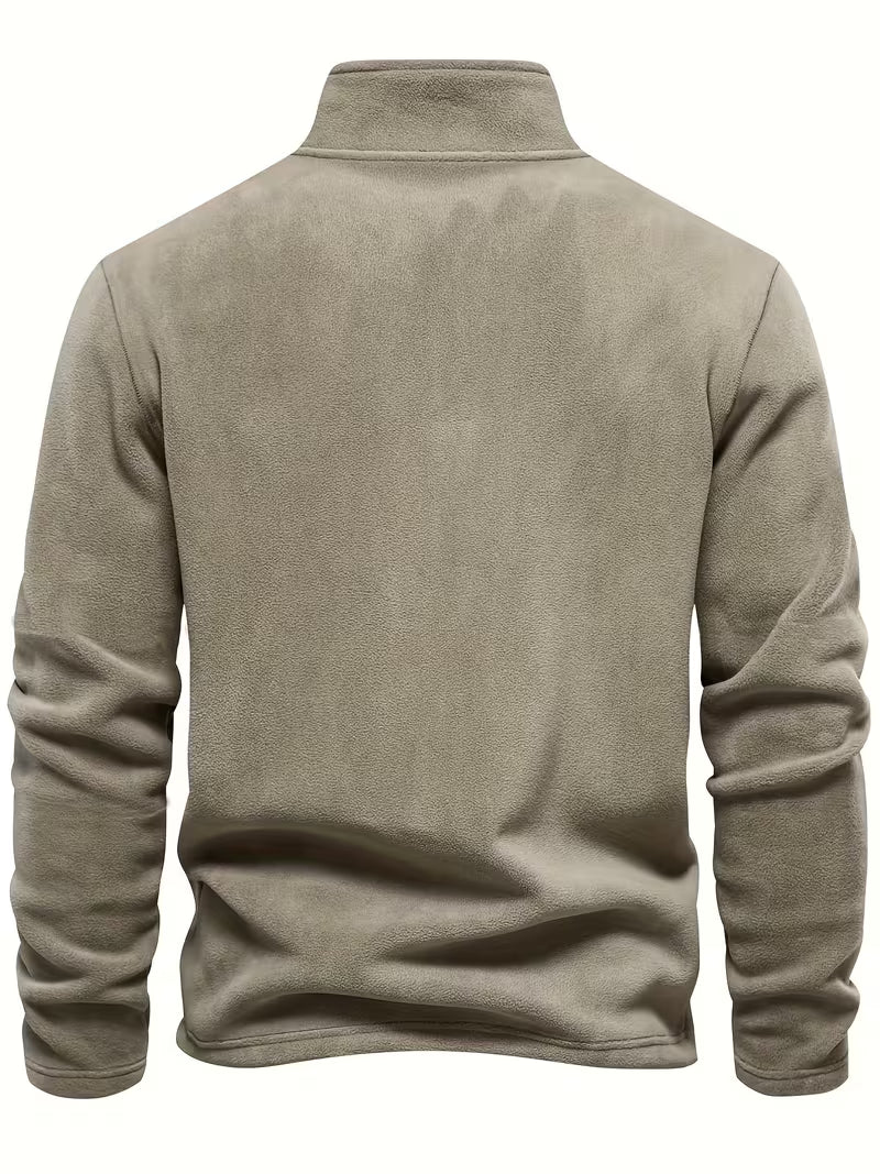 Herren Fleece Reißverschluss Pullover - Image 37