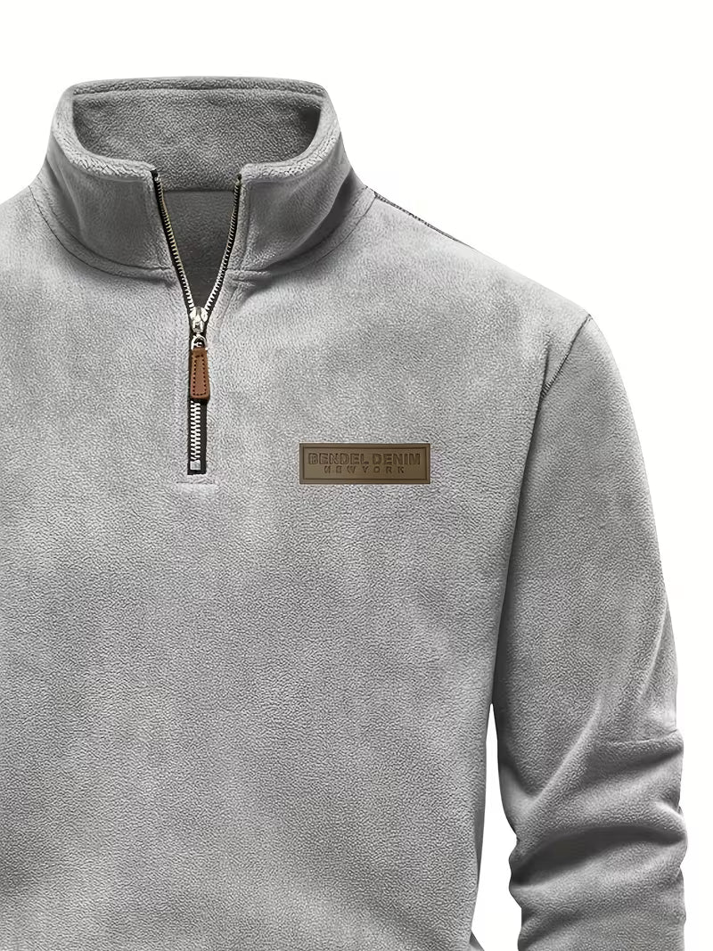 Herren Fleece Reißverschluss Pullover - Image 3