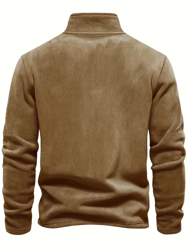 Herren Fleece Reißverschluss Pullover - Image 42