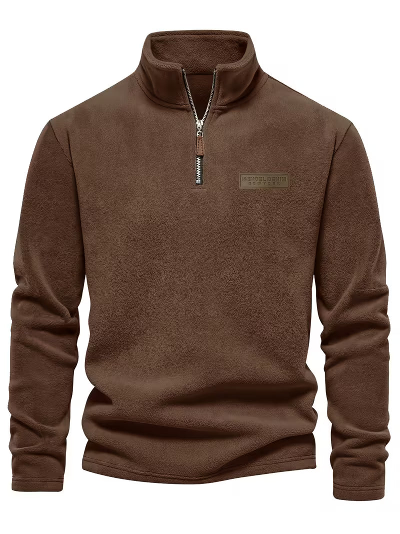 Herren Fleece Reißverschluss Pullover - Image 6