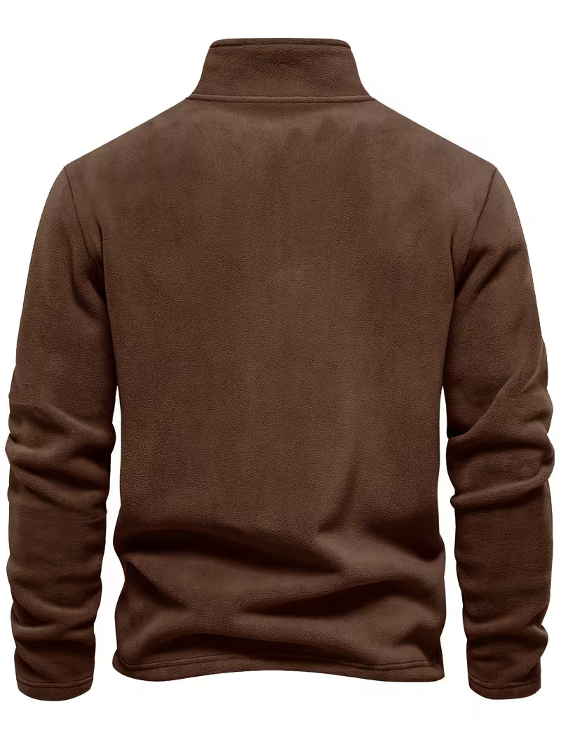 Herren Fleece Reißverschluss Pullover - Image 7