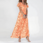 Sorelia - Robe midi d'été florale pour femme