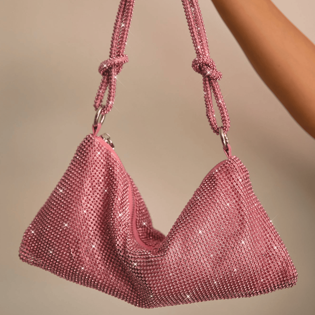 Damen Glitzer Clutch Strass Abendtasche - Image 17
