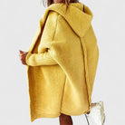 Damen Oversize Grobstrick Strickjacke Kapuze - Image 4