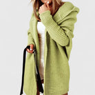 Damen Oversize Grobstrick Strickjacke Kapuze - Image 5