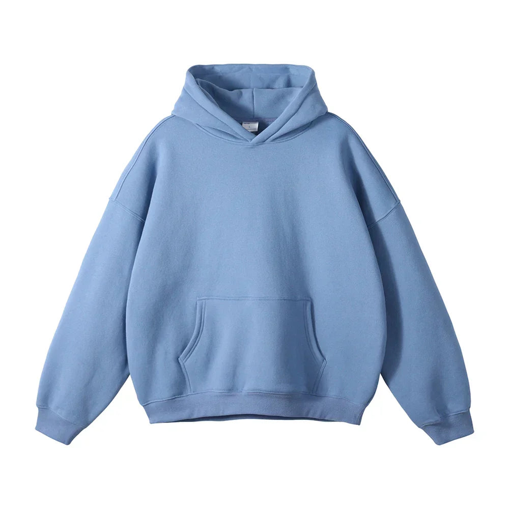 Herren Relaxed Fit Pullover Hoodie mit Kängurutasche