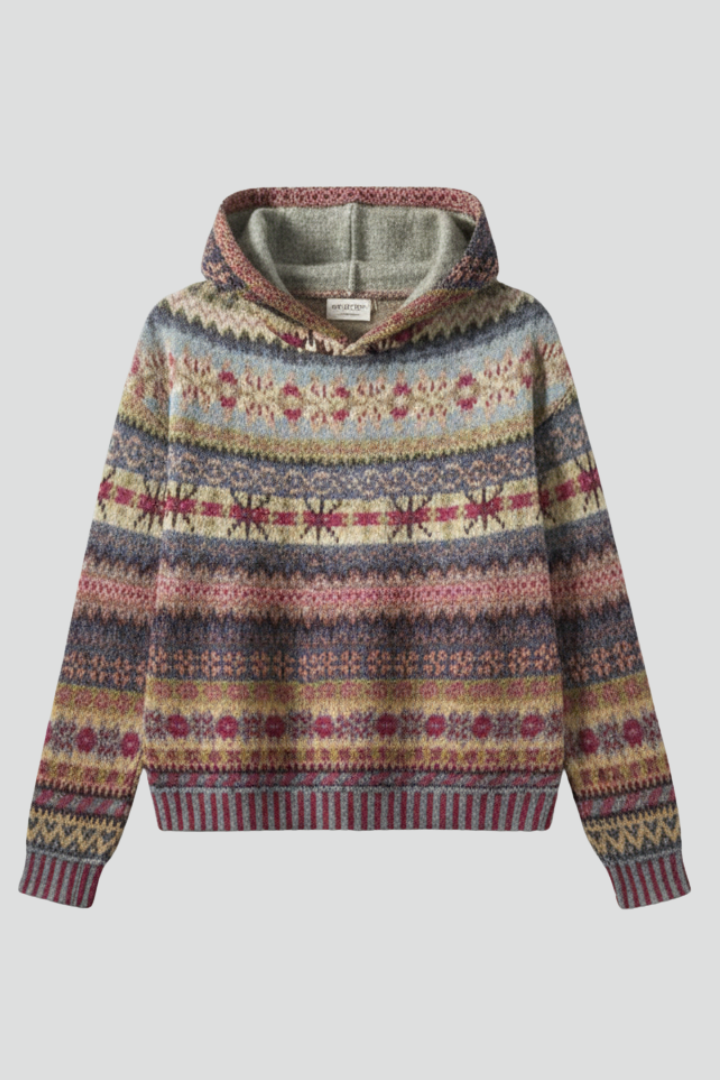 Damen Hoodie Gerippte Manschetten Kapuzenpullover