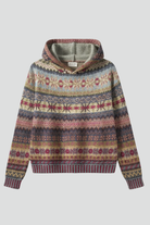 Damen Hoodie Gerippte Manschetten Kapuzenpullover
