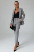 Damen Anzug Set Sommer Doppelreihig Blazer Hose Zweiteiler - Image 14