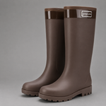 Bottes Wellington pour femmes doublées avec semelle antidérapante