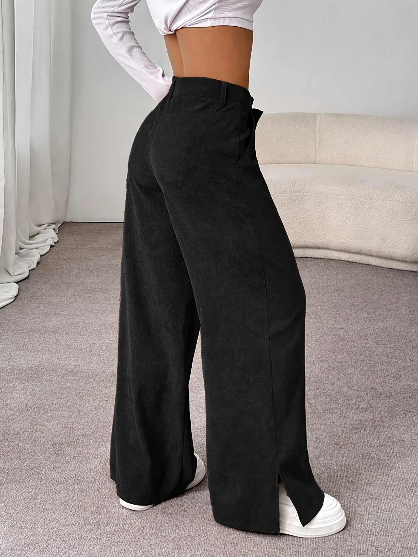 Damen Hochbund Straight-Leg Hose - Image 2