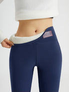 Damen Fleece Leggings High Waist Gefüttert Warm Winter - Image 14