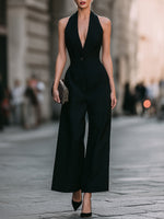 Livia - Tuta oversize da donna con collo halter