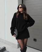 Damen Zweiteiliges Strickset Pullover Rock Set - Image 3