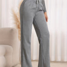 Schlupfhose Damen gerade geschnitten Gummibund bequem