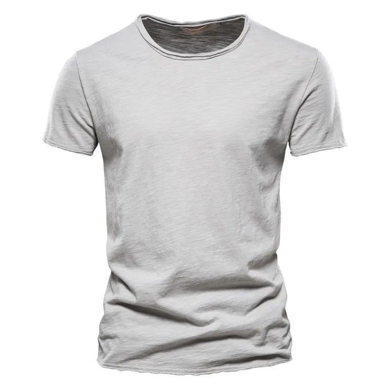 Herren Baumwoll T-Shirt Sommer Atmungsaktiv