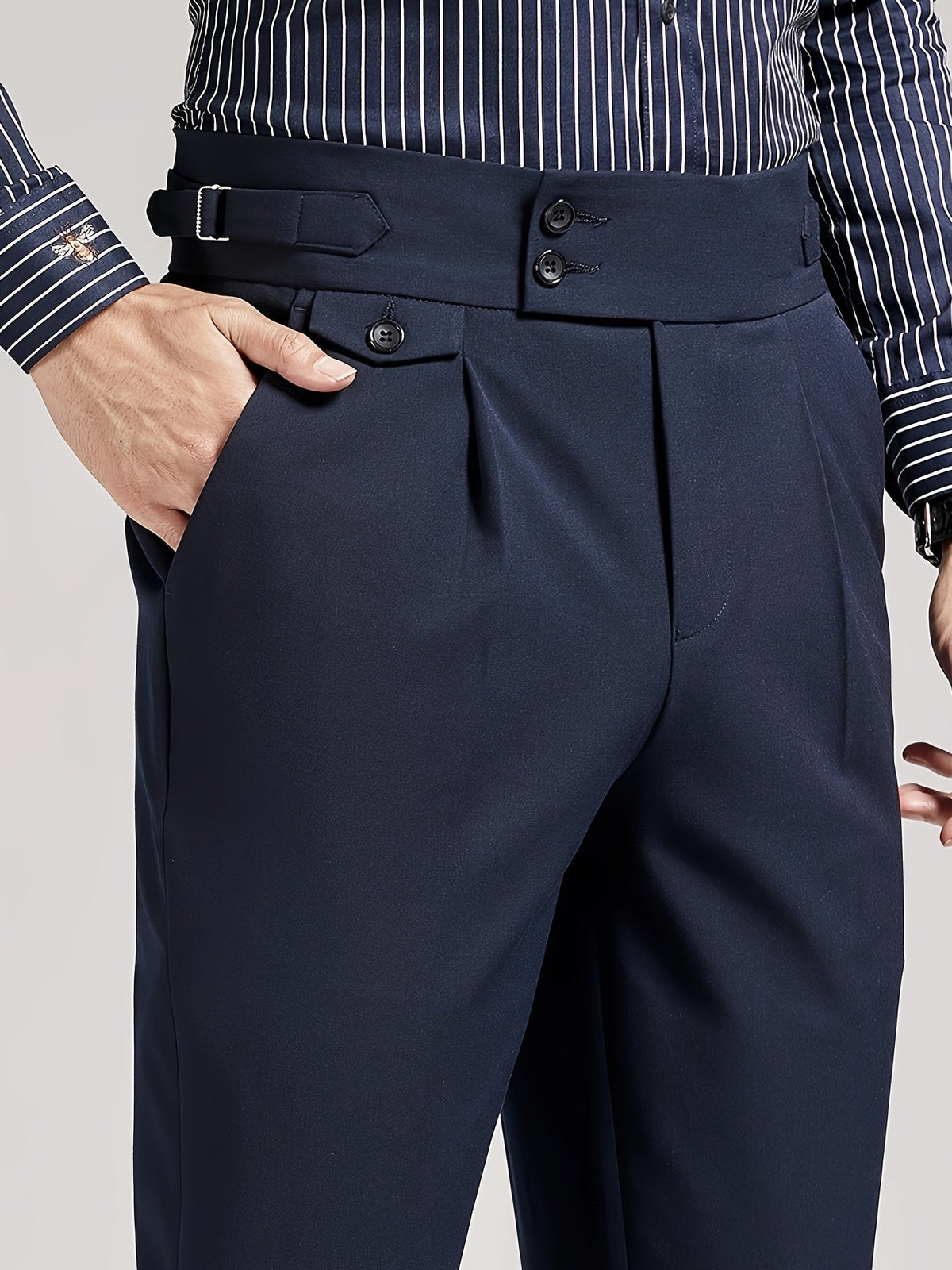 Herren Bundfaltenhose Maßgeschneidert Elegant - Image 7