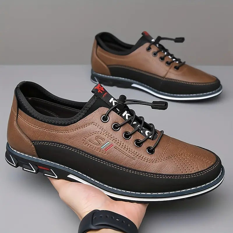 Herren Orthopädische Komfortschuhe Klassische Schnürschuhe Leder - Image 5