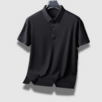Polo en soie pour hommes, léger et premium