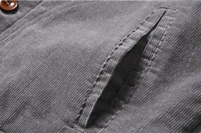 Herren Cord Steppjacke Klassisch Gefüttert - Image 6