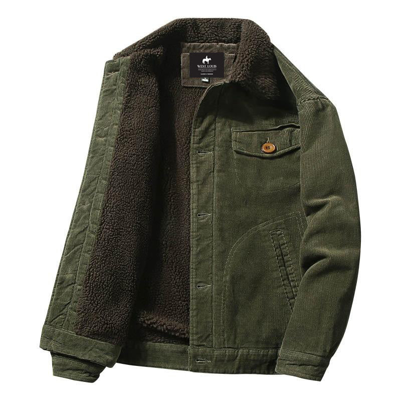 Herren Cord Steppjacke Klassisch Gefüttert - Image 9