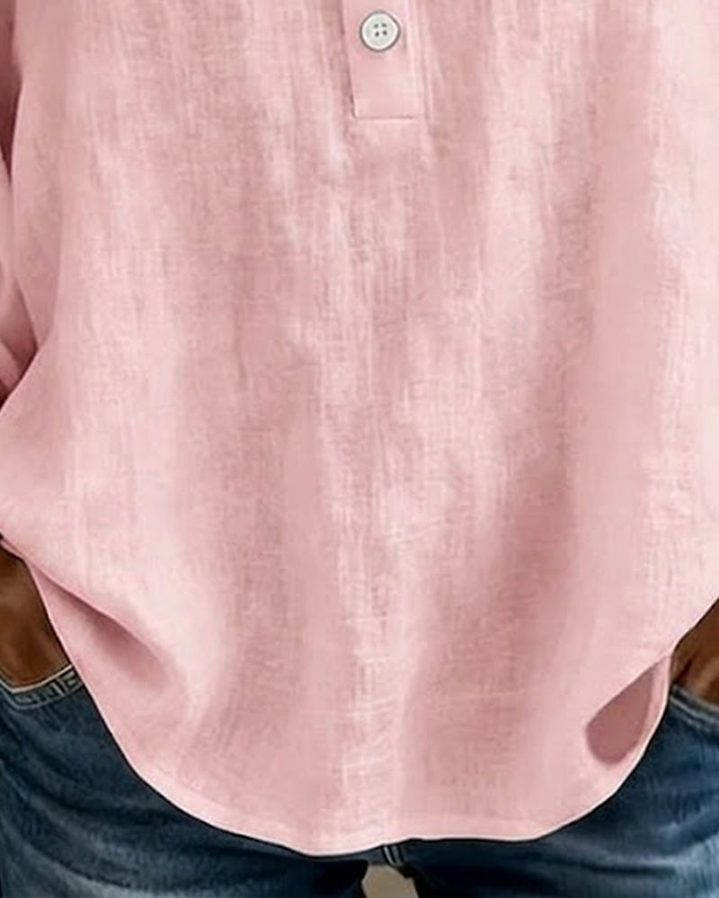 Damen Spitzenbluse Karree-Ausschnitt Puffärmel Baumwolle Leinen - Image 8