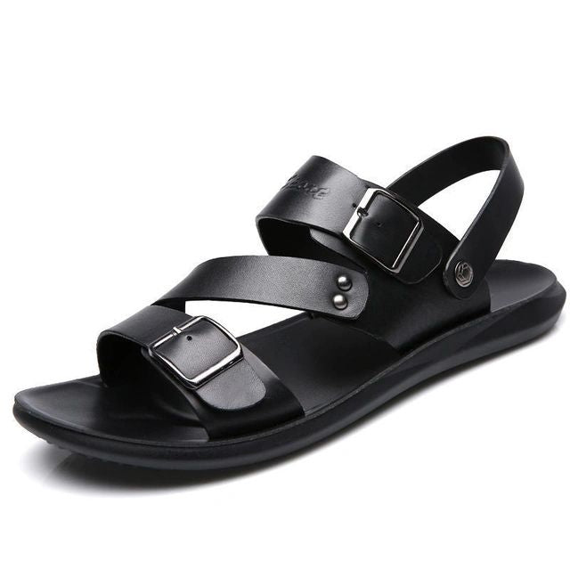 Herren Leder Sandalen Bequem mit Dämpfung - Image 2