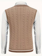 Herren Strick V-Ausschnitt Weste - Image 43