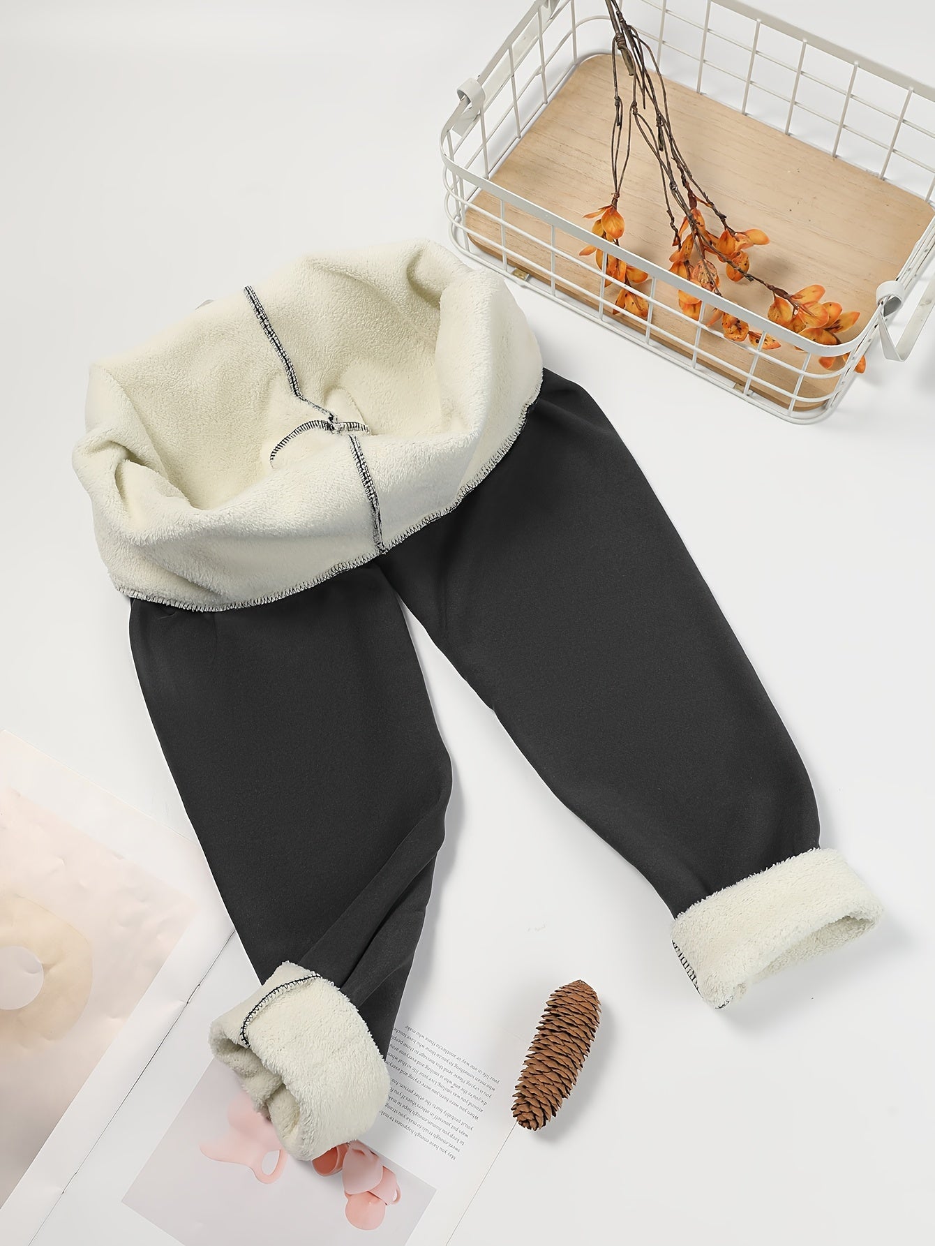 Damen Fleece Leggings High Waist Gefüttert Warm Winter - Image 22