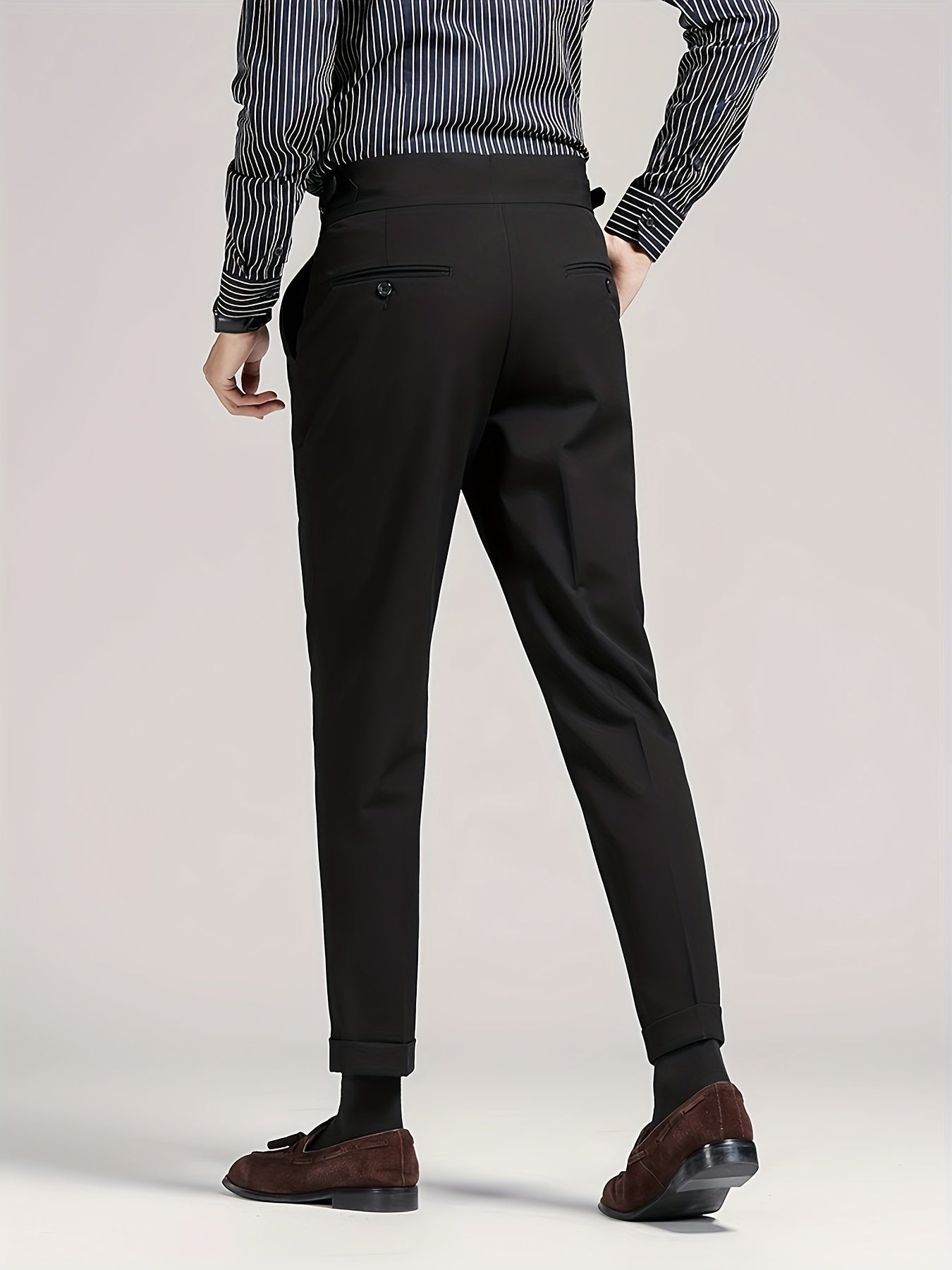 Herren Bundfaltenhose Maßgeschneidert Elegant - Image 5