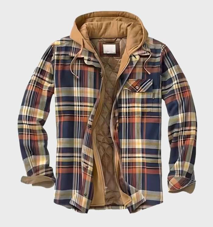 Herren Flanell Steppjacke Kariert - Image 2