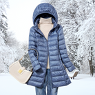 Damen Leichte Jacke Abnehmbare Kapuze - Image 3