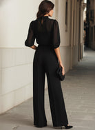 Damen Jumpsuit Elegant Weites Bein Festlich - Image 4