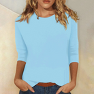 Damen Langarm T-Shirt Rundhals - Image 4