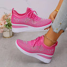 Damen Orthopädische Sneaker Strasssteinen Glitzer - Image 20