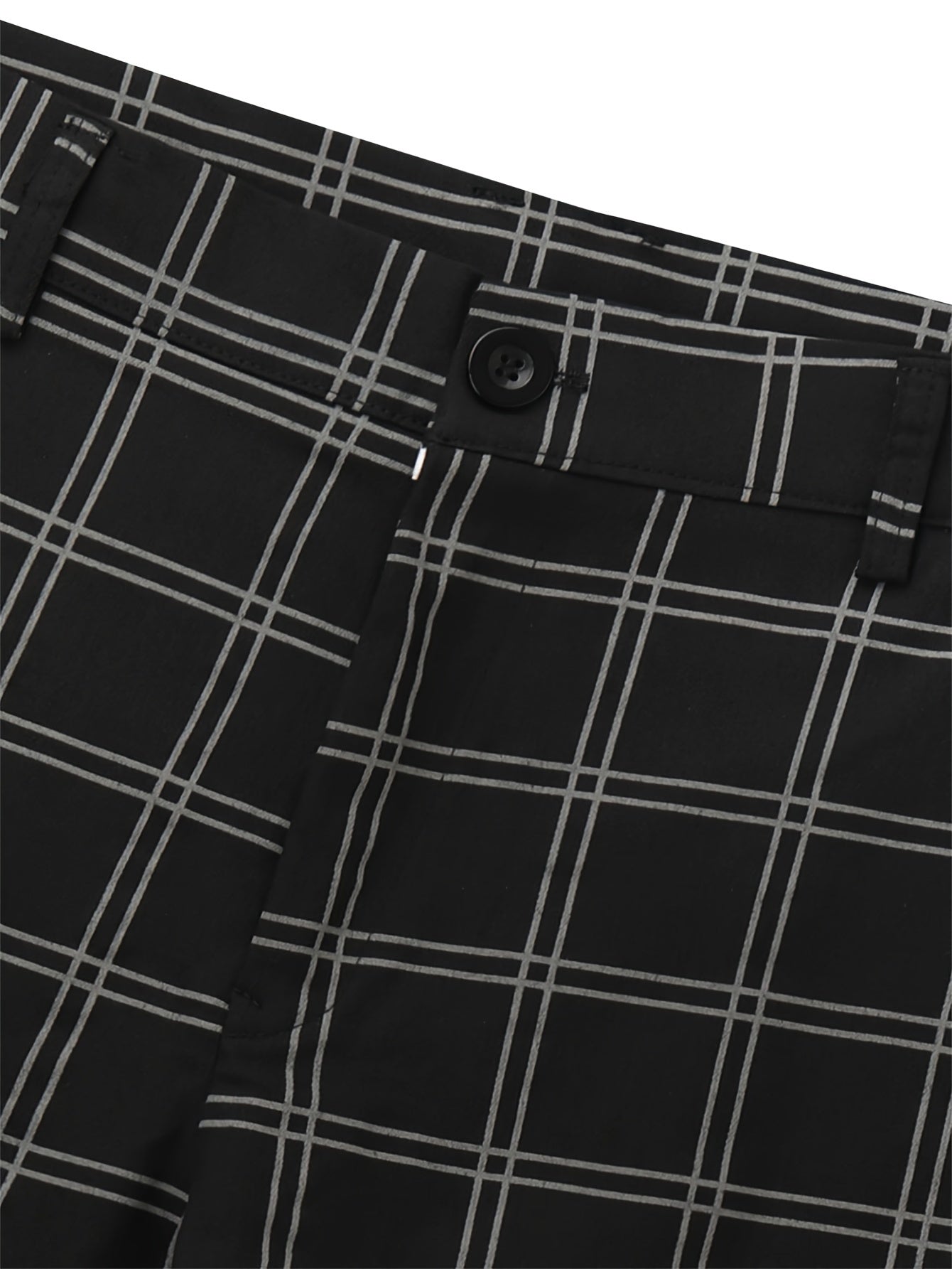 Herren Slim Fit Karierte Hose - Image 5