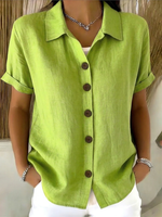 Jada - Bluse med knapper foran og elegant pasform