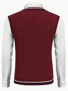 Herren Strick V-Ausschnitt Weste - Image 23